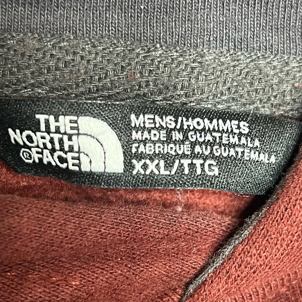 The North Face Men’s Size XXL Burgundy Logo Pullover Athletic Hoodie Sweatshirt - Picture 4 of 5